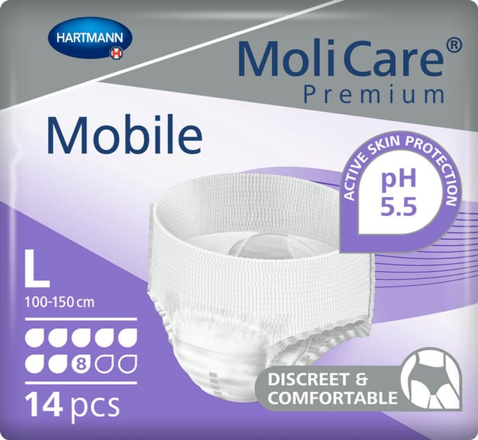 Hartmann MoliCare Mobile 8 druppels Large - 4 pakken van 14 stuks