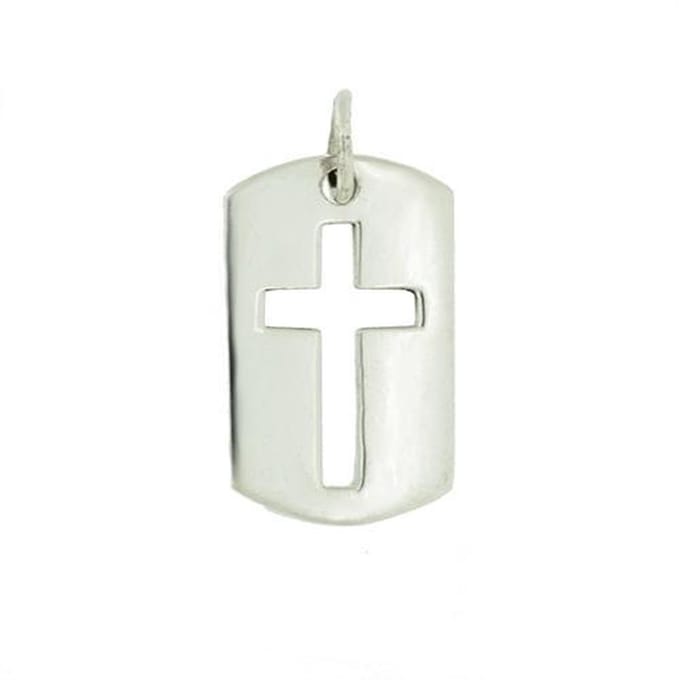 Blinx Jewels Zilveren Hanger Plaat Kruis