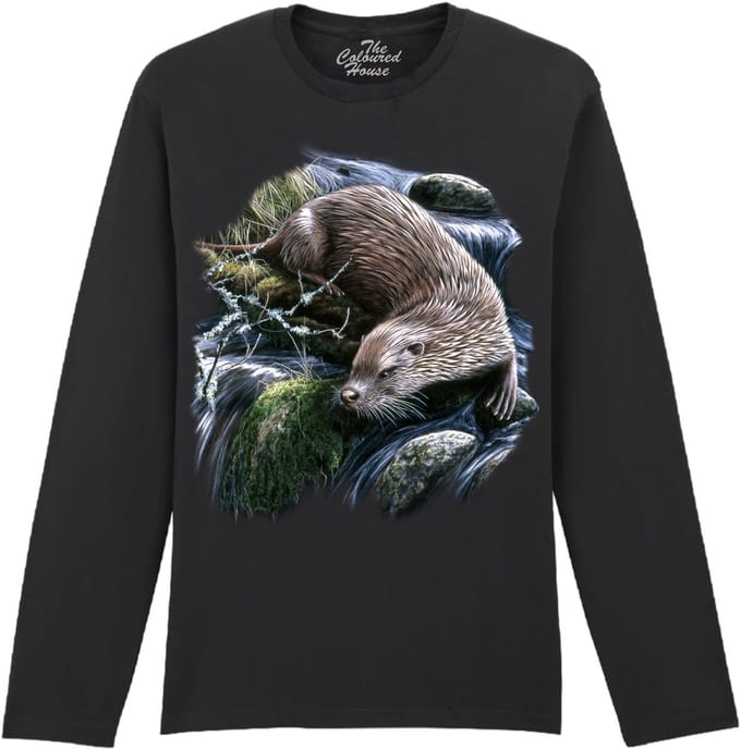 Exploring Otter The Coloured House Longsleeve T-shirt L