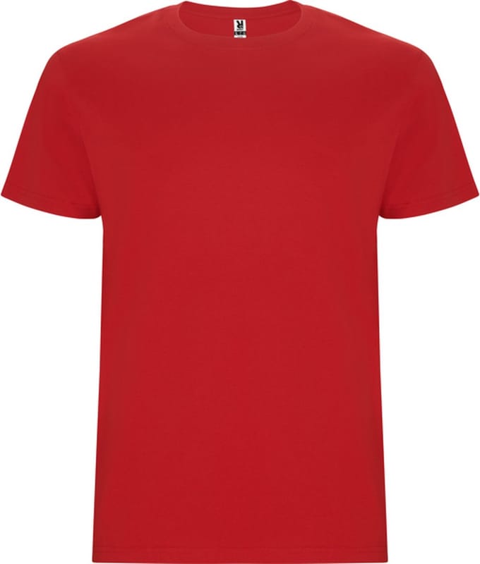 4 Pack T-shirts unisex met korte mouwen, 190 gram 'Stafford' Rood - S