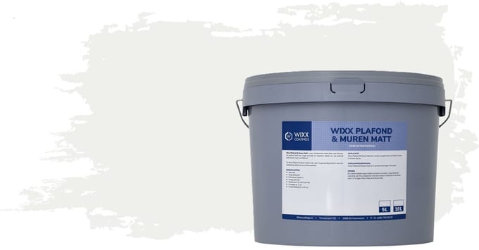 Wixx Plafond & Muren Matt - 5L - RAL 9016 Verkeerswit