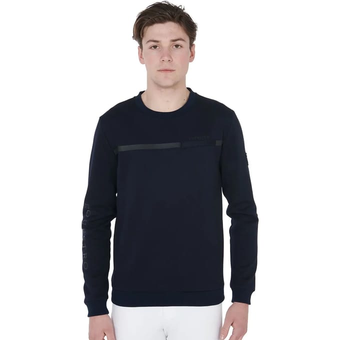 Ruitersweatshirt met ronde hals Equestro Interlock