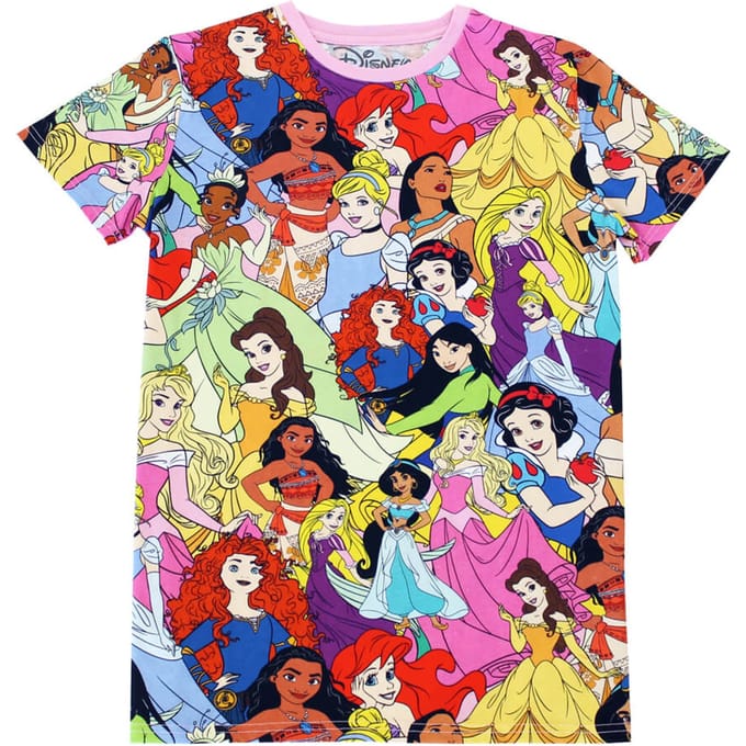 Cakeworthy Disney Princess AOP T-Shirt - S