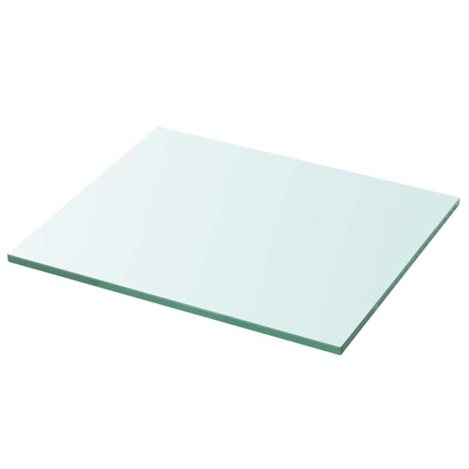 vidaXL - Wandschap - transparant - 30x25 - cm - glas