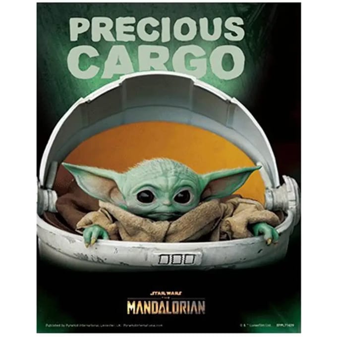 3d lenticulaire poster Pyramid Star Wars - The mandalorian Precious Cargo