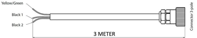 VETUS EC3G3M Elektrische Koppeling Kabel 3 Meter | EC3G3M