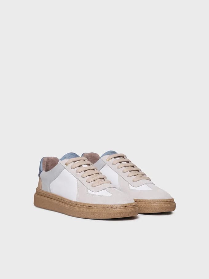 Damessneakers van suède en leer | ATRIA