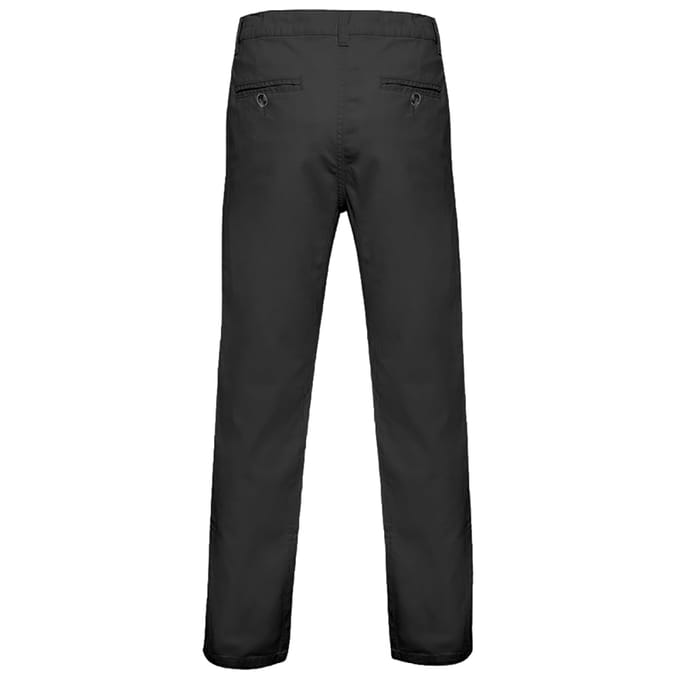 Asquith & Fox Heren Klassieke Casual Chinos/Trousels (Zwart)