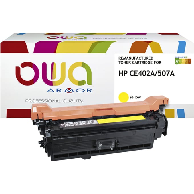 Tonercartridge OWA alternatief tbv HP CE402A geel