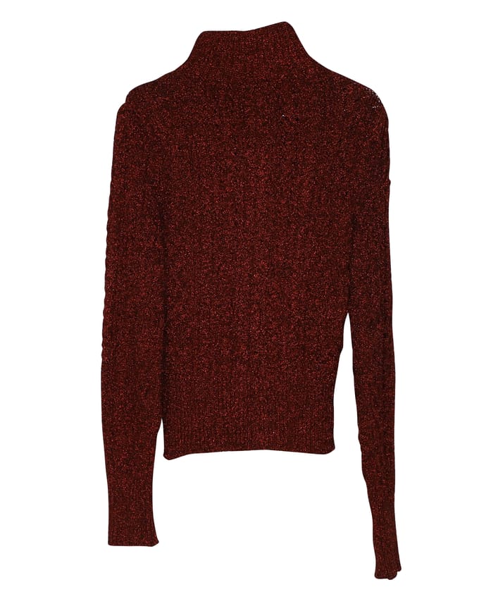 Isabel Marant Daley Kabelbrei Ritstrui in Bordeaux Polyamide