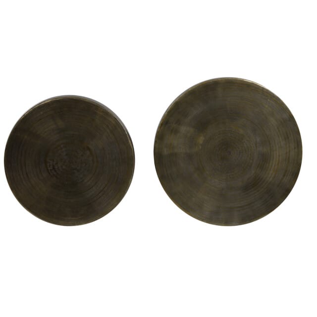 Light & Living Bijzettafel Orne - Antiek Brons - Ø60+Ø50cm - Modern
