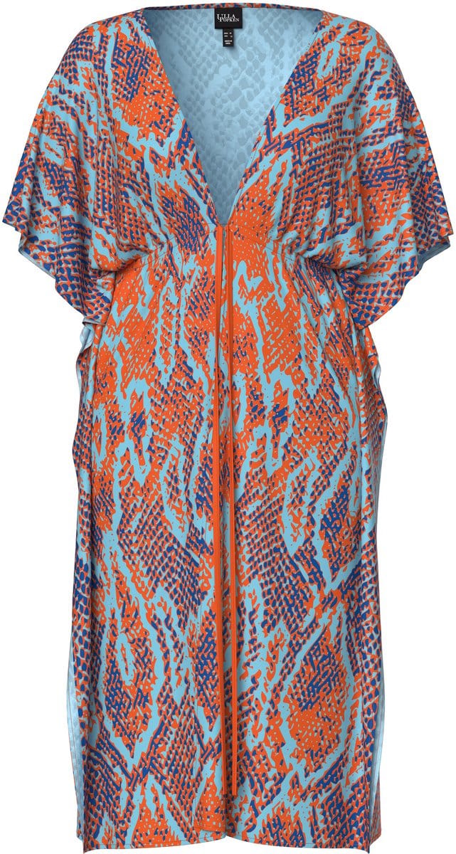 Ulla Popken - Dames - Strandjurken - Oranje - Maat 1+