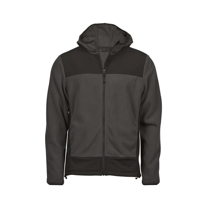 Tee Jays - Mountain Hooded Fleece - Asphalt/Black maat L