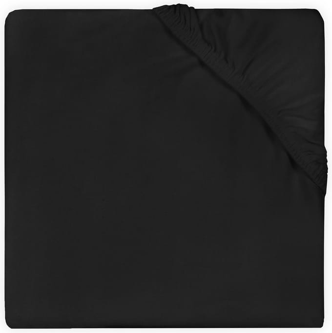 Jollein Hoeslaken double jersey 60x120cm - zwart
