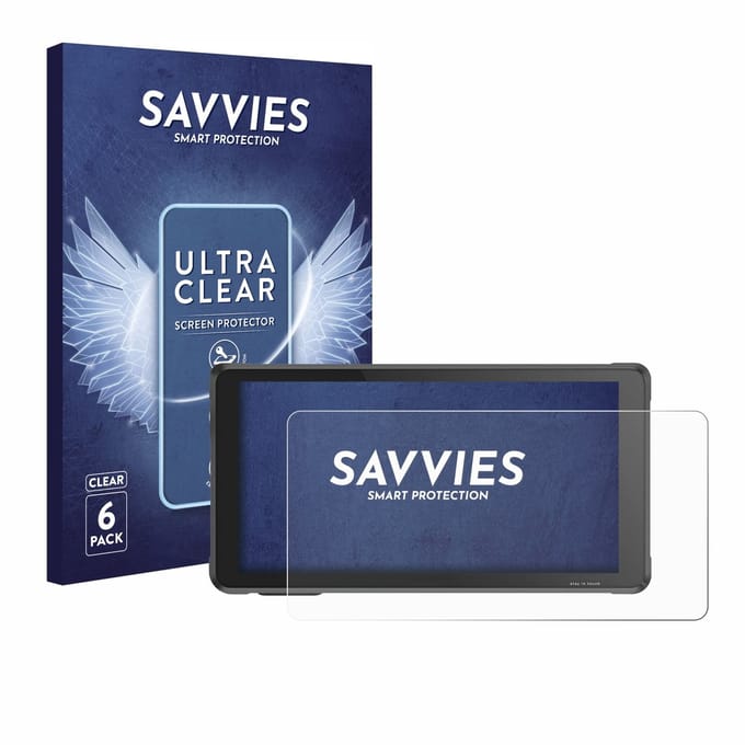 Savvies - Screenprotector voor Interphone RideSync Sync55 - Folie Beschermfolie transparant 6 Stuks