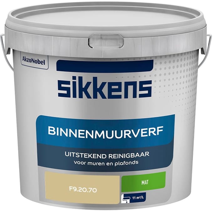 Sikkens - Binnenmuurverf Mat - F9.20.70 - Mengverf - 5 L