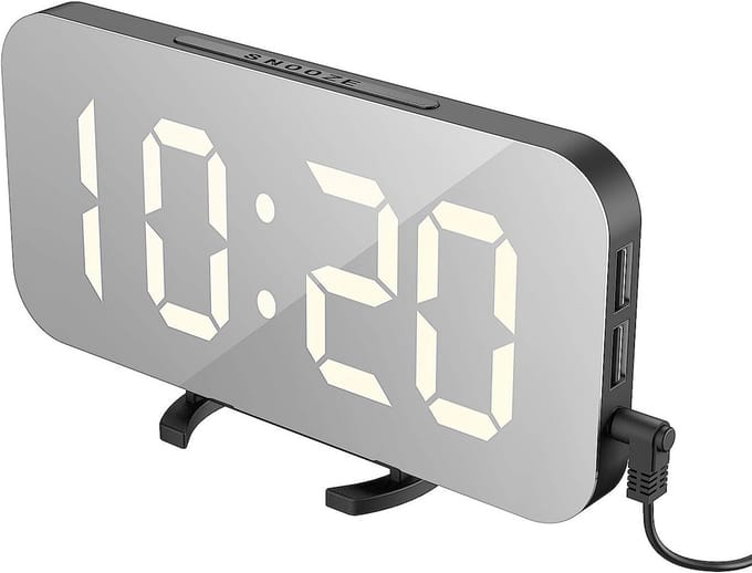 Digitale Wekker - Wekkerradio - Reiswekker - Alarmfunctie