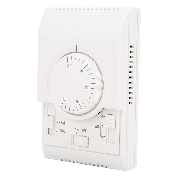 Mechanische Temperatuurregelaar Oppervlaktemontage Airconditioner Thermostaat 10 30 graden AC220V white
