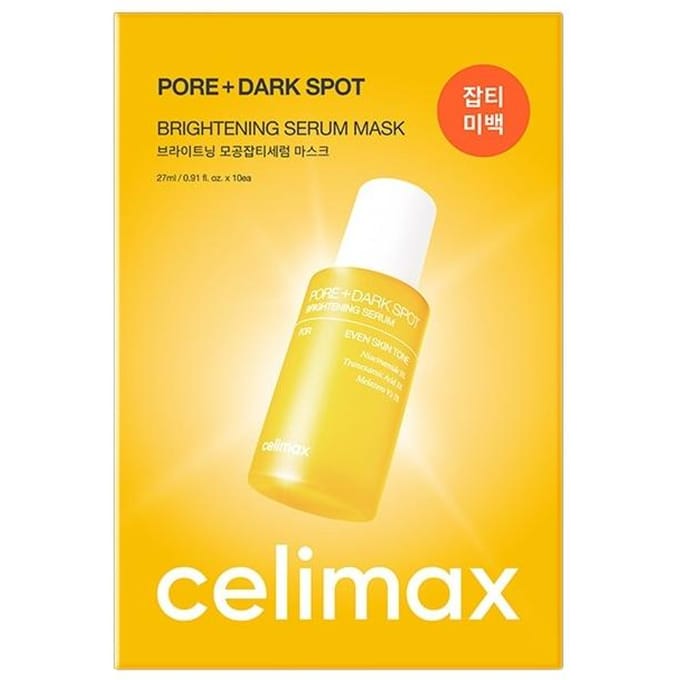 celimax Pore+Dark Spot Brightening Serum Mask Set 10ea +RANDOM GIFT beige