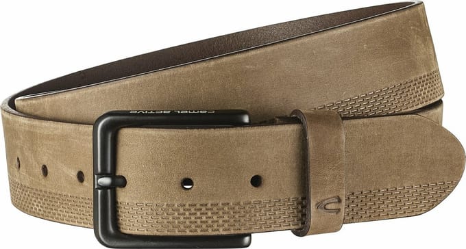 camel active Riem van nubuckleer - Maat menswear-S - Beige