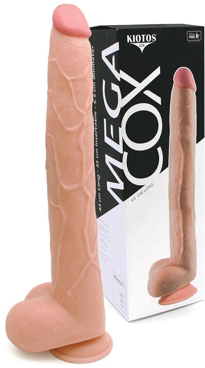Kiotos COX Mega - Dildo XXL 43 x 5.5 cm - Beige