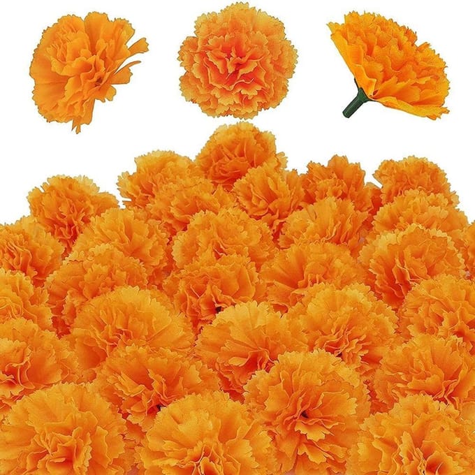 Dailygoods- Kunstmatige Goudsbloem 30 Stuks - Kunstbloemen
