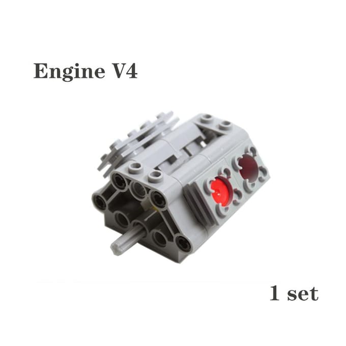 MOC Technologie Componenten Kit Bouwstenen Differentieel Tandwiel Kit Motor Cilinder 65413 62821 V6 V8 V12