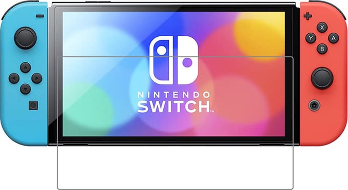 Screenprotector - Geschikt voor Nintendo Switch OLED - Screenprotector Gehard Glas Beschermglas