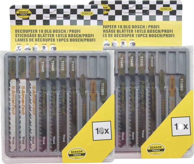 Benson Decoupeerzaagbladen - zaagbladen set - 2x 10-delig