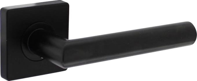 Intersteel Deurkruk Bastian op rozet 55x55x10 mm zwart