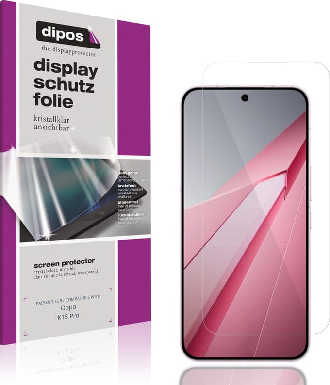 dipos – 4x Beschermfolie geschikt voor Oppo K15 Pro | Krasbestendige & heldere Screenprotector Ultra-Thin