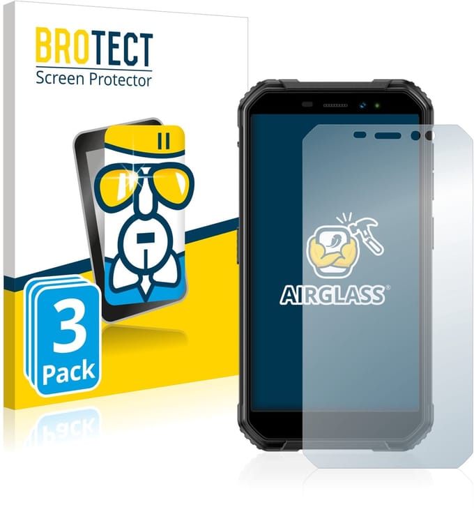 Screenprotector 3 Stuks voor Ulefone Armor X6 Pro Beschermglas transparant