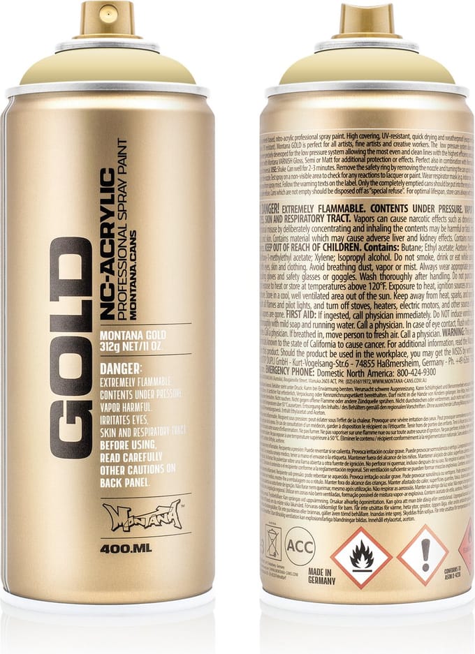 Montana GOLD G8010 Sahara Yellow spuitbus 400ml