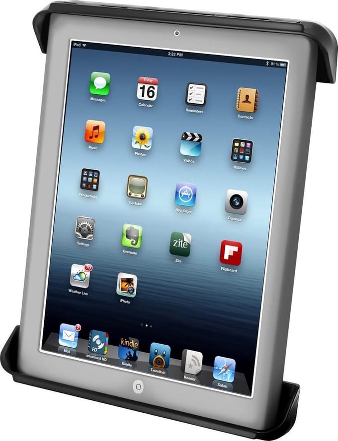 RAM Mount RAM-HOL-TAB3 houder Tablet/UMPC Zwart Passieve houder