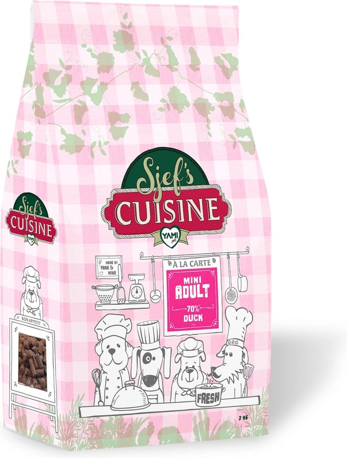 Sjef's Cuisine Adult Mini - Hondenvoer - Eend 3 kg 2-10kg Mini