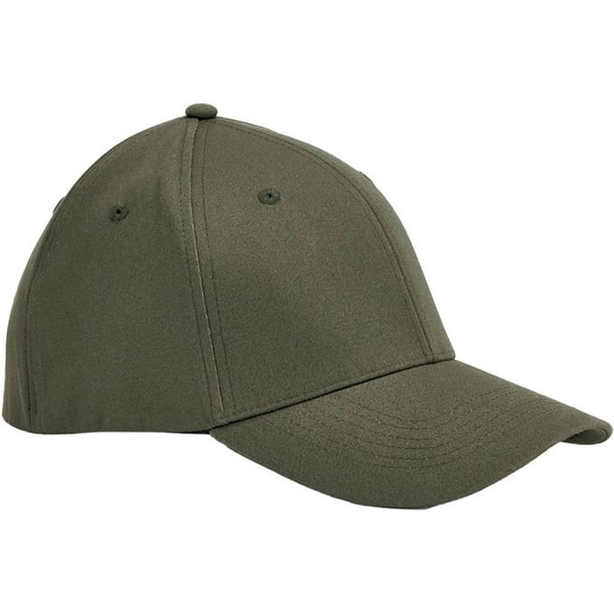 Beechfield EarthAware Organic Cotton Stretch Baseball Cap (Olijfgroen)