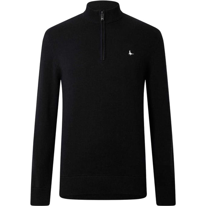 Jack Wills Heren Trui met trechterhals (Zwart)