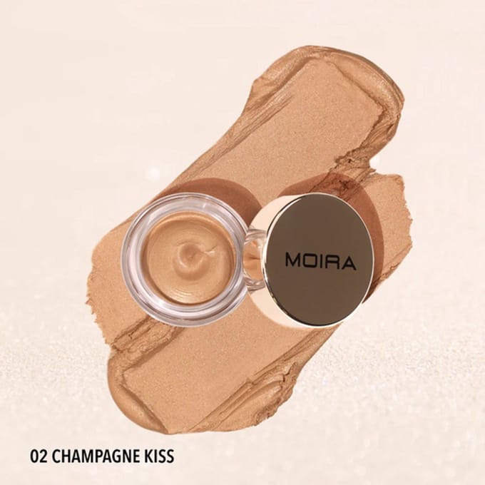 Moira Everlust Shimmer Cream Shadow - 02 Champagne Kiss - VEGAN - Oogschaduw - 5 g