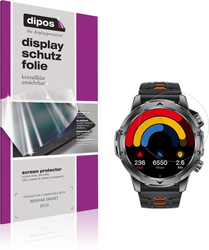 dipos – 6x Beschermfolie geschikt voor BENYAR SMART EF23 | Krasbestendige & heldere Screenprotector Ultra-Thin