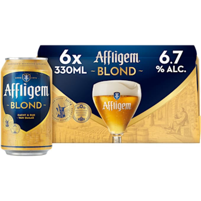 Blond bier blik