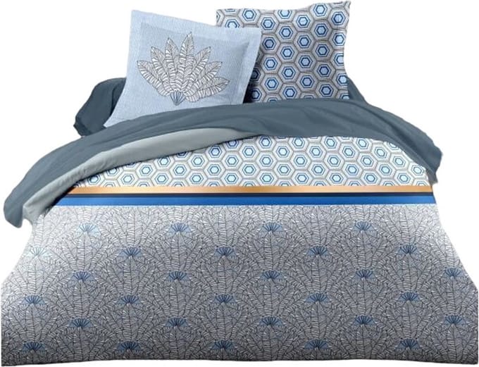 Noorse hoes HOME LINGE PASSION Wit Blauw 240 x 260 cm