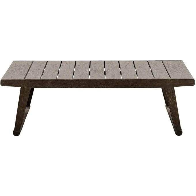 B&B Italia Gio kleine buitentafel - antique grey teakwood