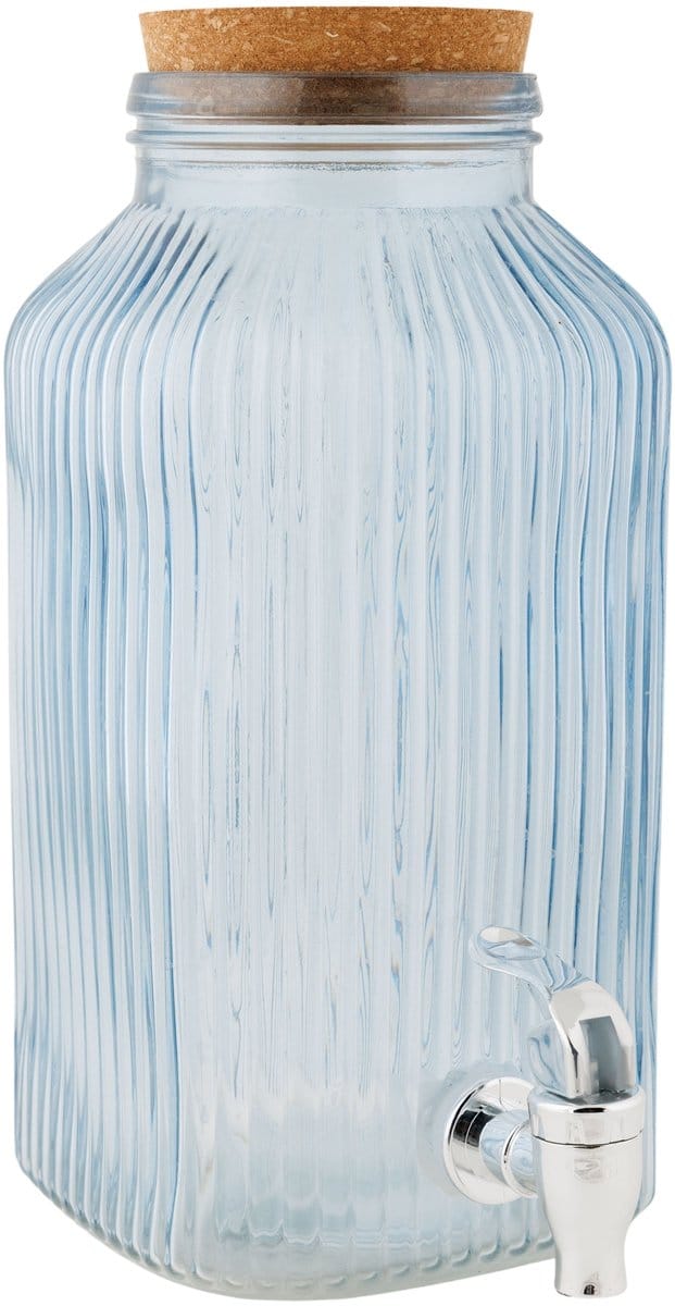 Cosy&Trendy Drankdispenser Raya Blauw 3,35 liter Glas - Stijlvol Serveren