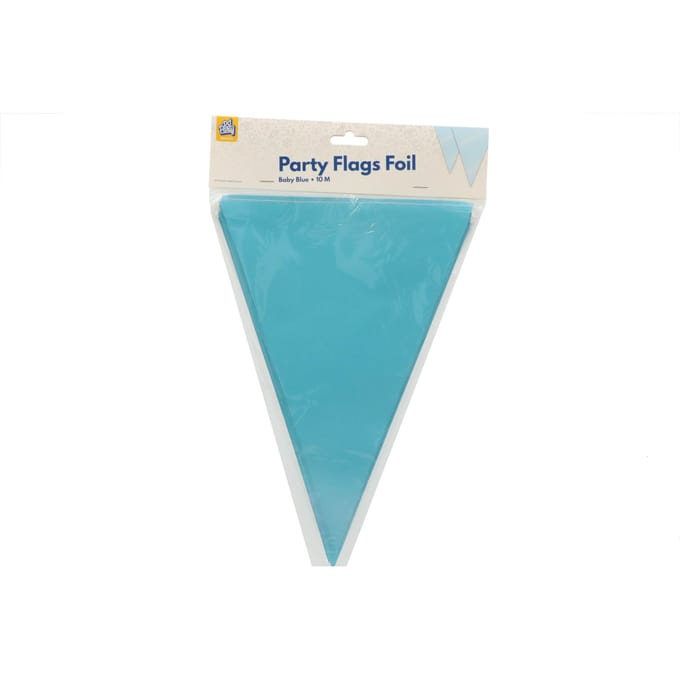 Vlaggenlijn Folie Babyblauw - 10 meter