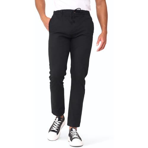 Cotton Chino Pant Prime Black - M - Solution Clothing