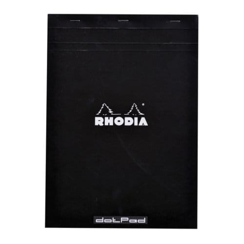 Rhodia Dot Pad - Notitieblok - No.18 - A4 - Dotted - 80g - Zwarte Kaft - 80 vel