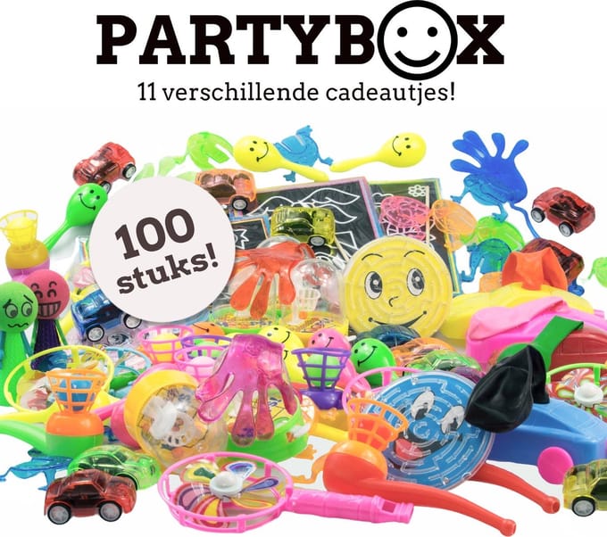 Uitdeelcadeautjes 100 STUKS - Traktatie - Klein speelgoed - Grabbelton - Pinata vulling - Uitdeelbox - Kinderfeestje