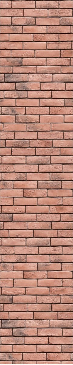 Voorgelijmd vliesbehang - ROZE BAKSTENEN - 1 rol van 300x60 cm