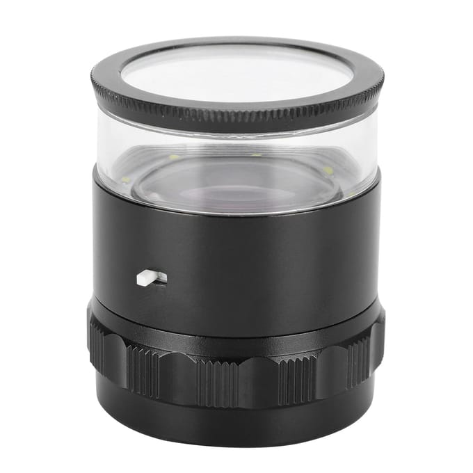 8LED 10X Vergrootglas Loep met Schaal Hoge Definitie Verstelbaar Vergrootglas