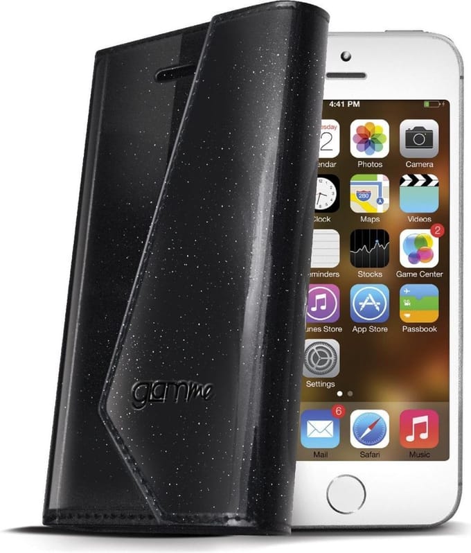 Celly - Lady Wally booktype hoes - iPhone 5 / 5s - zwart